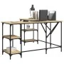 Escritorio madera de ingeniería roble Sonoma 139x139x75 cm by , Desks - Ref: Foro24-837593, Price: 102,46 €, Discount: %