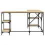 Escritorio madera de ingeniería roble Sonoma 139x139x75 cm by , Desks - Ref: Foro24-837593, Price: 102,46 €, Discount: %