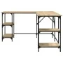 Escritorio madera de ingeniería roble Sonoma 139x139x75 cm by , Desks - Ref: Foro24-837593, Price: 102,46 €, Discount: %