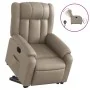 Sillón elevable eléctrico cuero artificial capuchino by , Armchairs - Ref: Foro24-3205284, Price: 360,57 €, Discount: %
