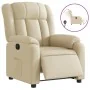 Sillón reclinable eléctrico de tela crema de , Sillones - Ref: Foro24-3205301, Precio: 278,47 €, Descuento: %