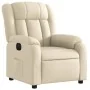 Sillón reclinable eléctrico de tela crema de , Sillones - Ref: Foro24-3205301, Precio: 278,47 €, Descuento: %