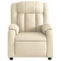 Sillón reclinable eléctrico de tela crema de , Sillones - Ref: Foro24-3205301, Precio: 278,47 €, Descuento: %