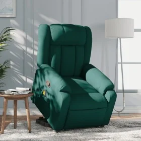 Silla de masaje reclinable de pie de tela verde oscura by , Armchairs - Ref: Foro24-3205334, Price: 335,23 €, Discount: %