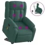 Silla de masaje reclinable de pie de tela verde oscura by , Armchairs - Ref: Foro24-3205334, Price: 335,23 €, Discount: %