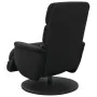 Sillón reclinable masaje con reposapiés cuero sintético negro by , Armchairs - Ref: Foro24-356724, Price: 281,76 €, Discount: %