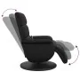 Sillón reclinable masaje con reposapiés cuero sintético negro by , Armchairs - Ref: Foro24-356724, Price: 281,76 €, Discount: %