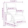 Sillón reclinable masaje con reposapiés cuero sintético negro by , Armchairs - Ref: Foro24-356724, Price: 281,76 €, Discount: %