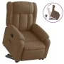 Sillón reclinable elevable de tela marrón by , Armchairs - Ref: Foro24-3205320, Price: 310,98 €, Discount: %