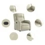 Sillón reclinable eléctrico de cuero sintético crema von , Sessel - Ref: Foro24-3205137, Preis: 283,60 €, Rabatt: %