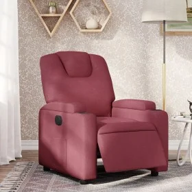Sillón reclinable eléctrico tela rojo tinto by , Armchairs - Ref: Foro24-3204347, Price: 271,16 €, Discount: %