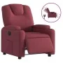 Sillón reclinable eléctrico tela rojo tinto de , Sillones - Ref: Foro24-3204347, Precio: 272,89 €, Descuento: %