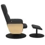 Sillón reclinable masaje con reposapiés cuero sintético negro by , Armchairs - Ref: Foro24-356640, Price: 203,28 €, Discount: %