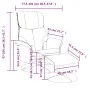 Sillón reclinable masaje con reposapiés cuero sintético negro by , Armchairs - Ref: Foro24-356640, Price: 203,28 €, Discount: %