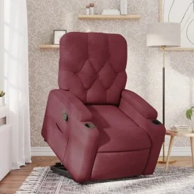 Sillón reclinable elevable tela rojo tinto by , Armchairs - Ref: Foro24-3204713, Price: 280,53 €, Discount: %