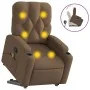 Silla de masaje reclinable de pie de tela marrón by , Armchairs - Ref: Foro24-3204726, Price: 326,55 €, Discount: %