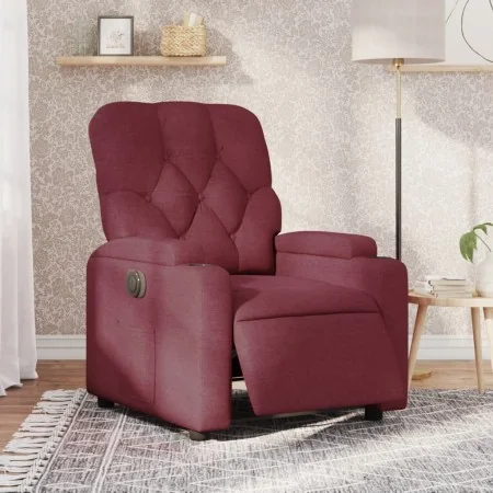 Sillón reclinable eléctrico tela rojo tinto von , Sessel - Ref: Foro24-3204689, Preis: 247,18 €, Rabatt: %