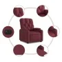 Sillón reclinable eléctrico tela rojo tinto von , Sessel - Ref: Foro24-3204689, Preis: 247,18 €, Rabatt: %
