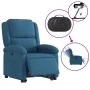 Sillón eléctrico reclinable elevable de terciopelo azul de , Sillones - Ref: Foro24-3204332, Precio: 361,29 €, Descuento: %