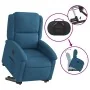 Sillón eléctrico reclinable elevable de terciopelo azul de , Sillones - Ref: Foro24-3204332, Precio: 361,29 €, Descuento: %