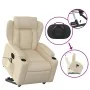 Sillón de masaje eléctrico reclinable elevable tela crema de , Sillones - Ref: Foro24-3204527, Precio: 395,79 €, Descuento: %