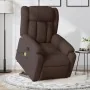 Sillón masaje eléctrico reclinable elevable tela marrón oscuro de , Sillones - Ref: Foro24-3205357, Precio: 366,63 €, Descuen...
