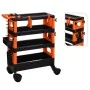 FX-Tools Carrito de herramientas de 4 niveles negro y naranja by , Cargo forklifts - Ref: Foro24-447439, Price: 63,63 €, Disc...