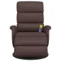 Sillón reclinable masaje con reposapiés cuero sintético marrón von , Sessel - Ref: Foro24-356726, Preis: 258,56 €, Rabatt: %