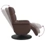 Sillón reclinable masaje con reposapiés cuero sintético marrón von , Sessel - Ref: Foro24-356726, Preis: 258,56 €, Rabatt: %