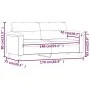 Sofá de 2 plazas de tela de microfibra negro 140 cm von , Sofas - Ref: Foro24-359564, Preis: 300,88 €, Rabatt: %
