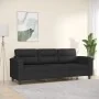 Sofá de 3 plazas de tela de microfibra negro 180 cm von , Sofas - Ref: Foro24-359570, Preis: 368,97 €, Rabatt: %