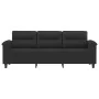 Sofá de 3 plazas de tela de microfibra negro 180 cm von , Sofas - Ref: Foro24-359570, Preis: 368,97 €, Rabatt: %