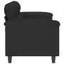Sofá de 3 plazas de tela de microfibra negro 180 cm von , Sofas - Ref: Foro24-359570, Preis: 368,97 €, Rabatt: %
