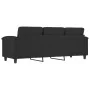 Sofá de 3 plazas de tela de microfibra negro 180 cm von , Sofas - Ref: Foro24-359570, Preis: 368,97 €, Rabatt: %