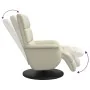 Sillón reclinable con reposapiés cuero sintético color crema von , Sessel - Ref: Foro24-356718, Preis: 239,14 €, Rabatt: %