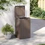 Cubo de basura de exterior PP marrón 38x38x65 cm de , Cubos de la basura y papeleras - Ref: Foro24-364226, Precio: 109,58 €, ...