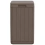 Cubo de basura de exterior PP marrón 38x38x65 cm de , Cubos de la basura y papeleras - Ref: Foro24-364226, Precio: 109,58 €, ...