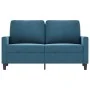 Sofá de 2 plazas terciopelo azul 120 cm by , Sofas - Ref: Foro24-359198, Price: 232,74 €, Discount: %