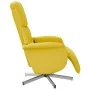 Sillón reclinable de masaje con reposapiés tela amarillo claro by , Armchairs - Ref: Foro24-356677, Price: 200,76 €, Discount: %