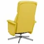 Sillón reclinable de masaje con reposapiés tela amarillo claro by , Armchairs - Ref: Foro24-356677, Price: 200,76 €, Discount: %