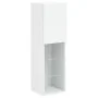 Muebles de TV con luces LED 2 uds blanco 30,5x30x102 cm by , TV Furniture - Ref: Foro24-837016, Price: 147,33 €, Discount: %