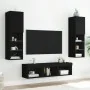 Muebles de TV de pared con LED 5 pzas madera ingeniería negro von , TV-Möbel - Ref: Foro24-3216605, Preis: 177,22 €, Rabatt: %