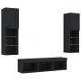 Muebles de TV de pared con LED 5 pzas madera ingeniería negro von , TV-Möbel - Ref: Foro24-3216605, Preis: 177,22 €, Rabatt: %