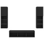 Muebles de TV de pared con LED 5 pzas madera ingeniería negro von , TV-Möbel - Ref: Foro24-3216605, Preis: 177,22 €, Rabatt: %