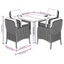 Set comedor de jardín 5 pzas con cojines ratán sintético beige von , Gartensets - Ref: Foro24-3211970, Preis: 523,70 €, Rabat...