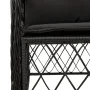 Set de muebles jardín 5 pzas con cojines ratán sintético negro by , Garden sets - Ref: Foro24-3212106, Price: 516,46 €, Disco...
