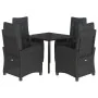 Set de muebles jardín 5 pzas con cojines ratán sintético negro von , Gartensets - Ref: Foro24-3212753, Preis: 615,61 €, Rabat...