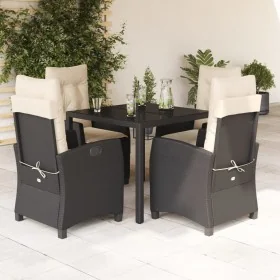 Set de muebles jardín 5 pzas con cojines ratán sintético negro von , Gartensets - Ref: Foro24-3212628, Preis: 556,94 €, Rabat...