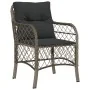 Set comedor de jardín 5 piezas con cojines ratán sintético gris von , Gartensets - Ref: Foro24-3212125, Preis: 481,89 €, Raba...