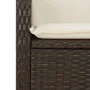 Set comedor de jardín 3 piezas y cojines ratán sintético marrón von , Gartensets - Ref: Foro24-3213194, Preis: 382,55 €, Raba...